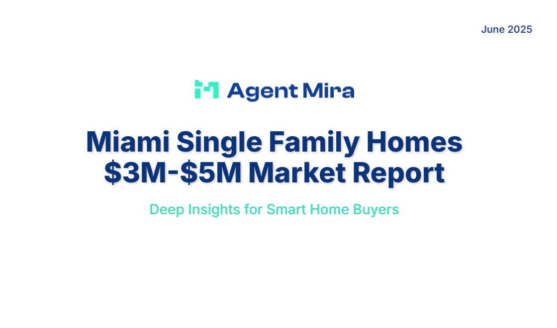 Miami’s $3M – $5M Single-Family Home Market Report